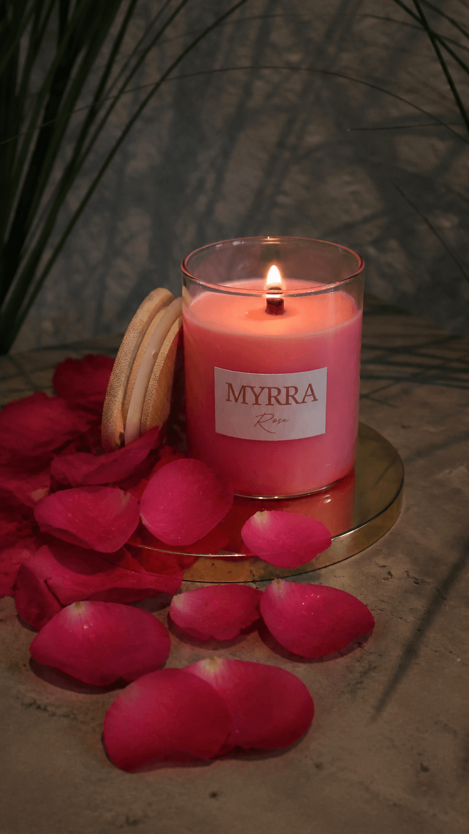 Rose, Mèche en bois
